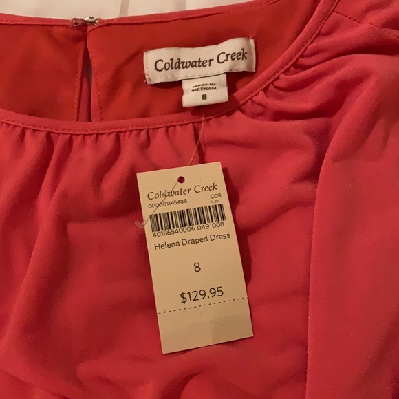 (NWT) Coldwater Creek Helena Drape Dress size 8 - Picture 4 of 8